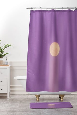 Matias Alonso Revelli call of the void V Shower Curtain And Mat