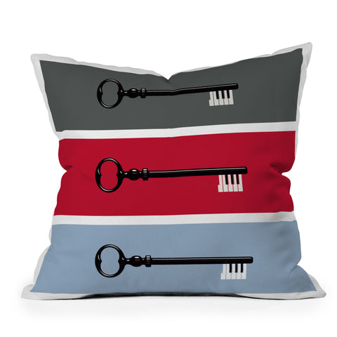Matt Leyen The Key Outdoor Throw Pillow