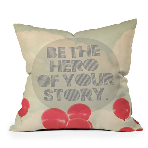 Maybe Sparrow Photography Be The Hero Outdoor Throw Pillow