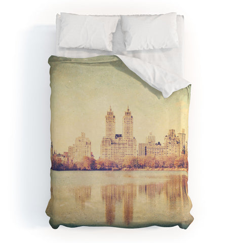 Maybe Sparrow Photography Central Park Mirror Duvet Cover