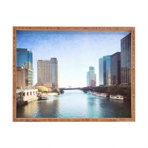Maybe Sparrow Photography Chicago River Rectangular Tray