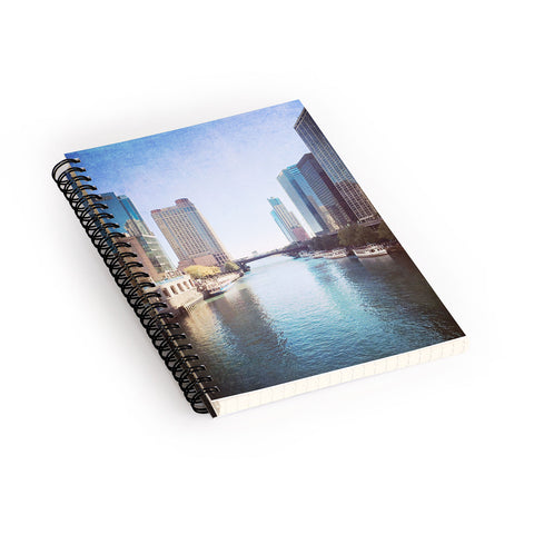 Maybe Sparrow Photography Chicago River Spiral Notebook