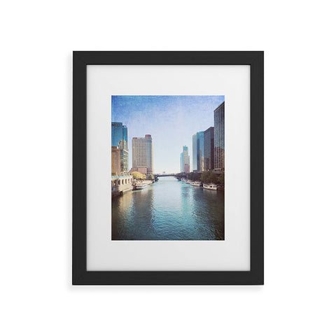 Maybe Sparrow Photography Chicago River Framed Art Print