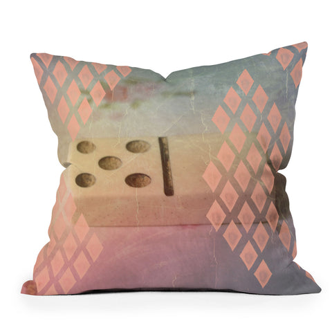 Maybe Sparrow Photography Diamond Domino Outdoor Throw Pillow