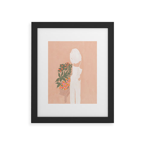 Megan Galante Flower Shoppe Girl Framed Art Print