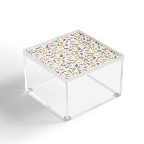 Megan Galante Leopard Rainbows Acrylic Box