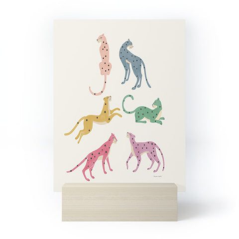 Megan Galante Leopard Rainbows Mini Art Print