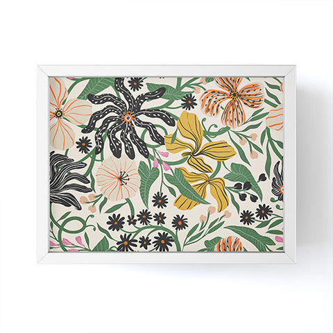 Megan Galante Merrick Floral creme Framed Mini Art Print