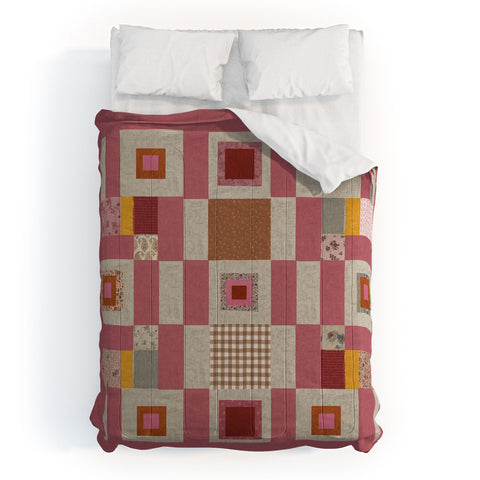 Megan Galante Pink Cottage Quilt Comforter