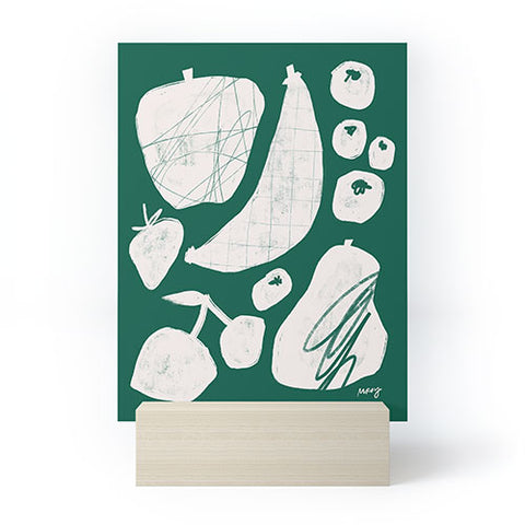 Megan Roy Abstract Fruit Green Mini Art Print