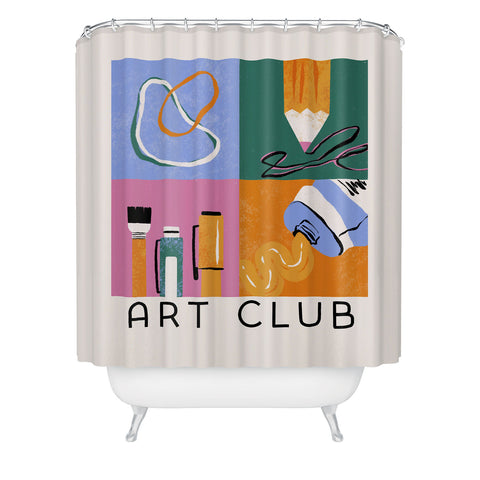 Megan Roy Art Club Shower Curtain