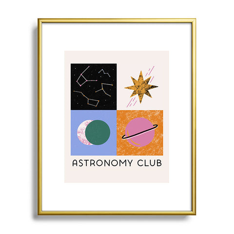 Megan Roy Astronomy Club I Metal Framed Art Print