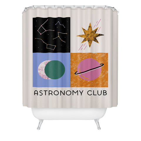 Megan Roy Astronomy Club I Shower Curtain