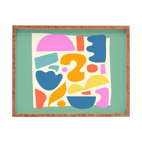 Melissa Donne Abstract Shapes II Rectangular Tray