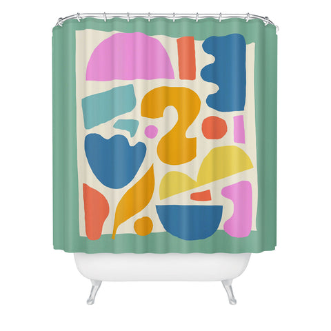 Melissa Donne Abstract Shapes II Shower Curtain