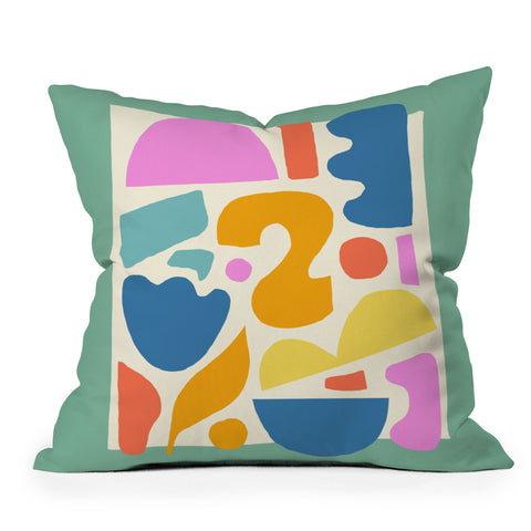Melissa Donne Abstract Shapes II Outdoor Throw Pillow