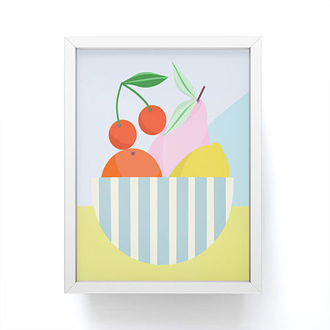 Melissa Donne Fruit Bowl I Framed Mini Art Print