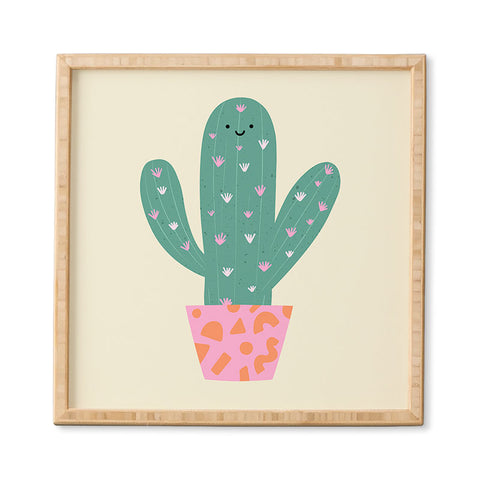 Melissa Donne Happy Cactus Framed Wall Art