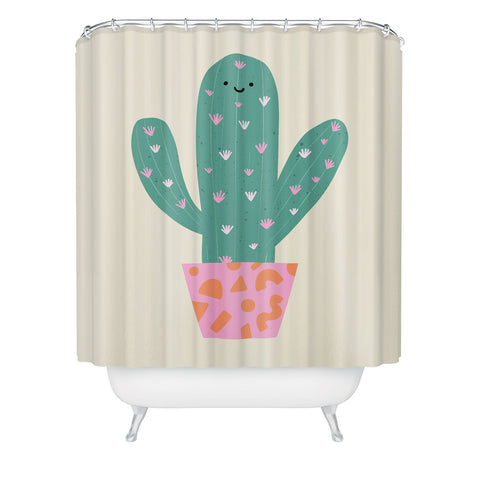 Melissa Donne Happy Cactus Shower Curtain
