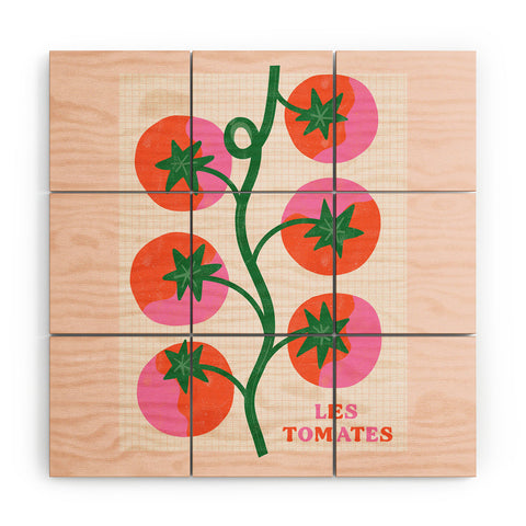 Melissa Donne Les Tomates Wood Wall Mural