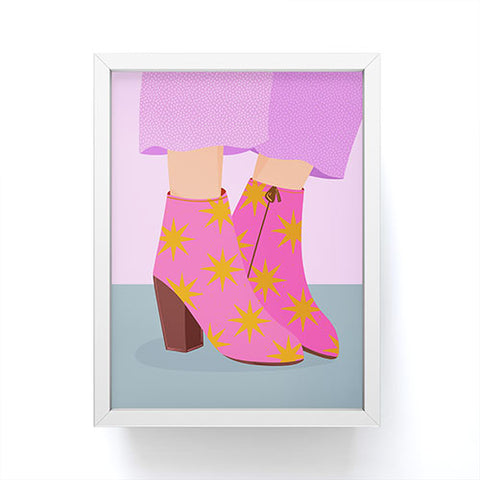 Melissa Donne Party Boots Framed Mini Art Print