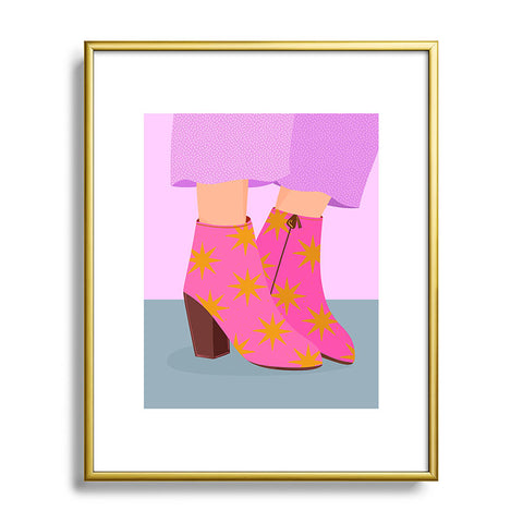 Melissa Donne Party Boots Metal Framed Art Print