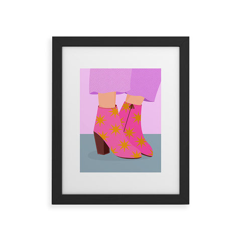 Melissa Donne Party Boots Framed Art Print