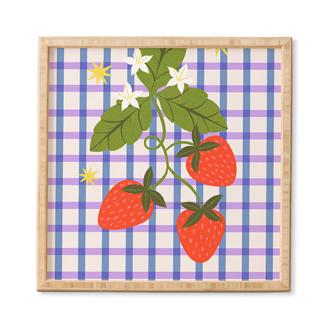 Melissa Donne Strawberries and Stars Framed Wall Art