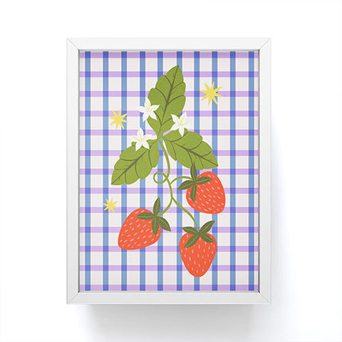 Melissa Donne Strawberries and Stars Framed Mini Art Print