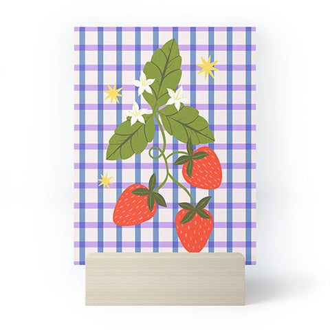 Melissa Donne Strawberries and Stars Mini Art Print
