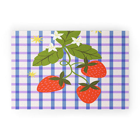Melissa Donne Strawberries and Stars Welcome Mat
