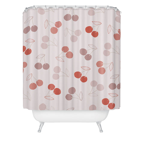 Menina Lisboa Cherry Valentine Shower Curtain