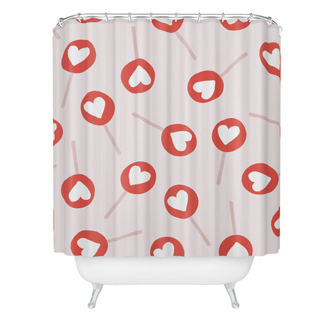 Menina Lisboa Heart Candy Shower Curtain