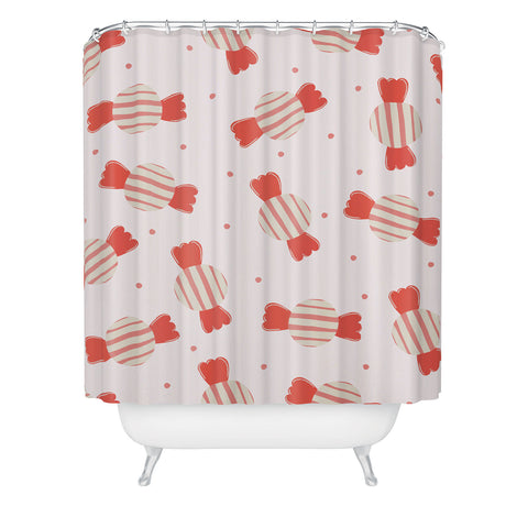 Menina Lisboa Pink Candy Shower Curtain