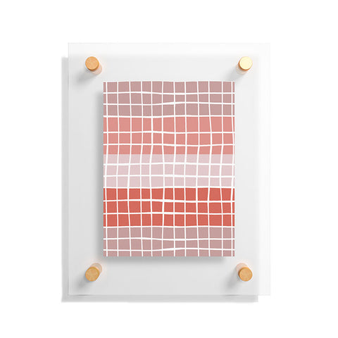 Menina Lisboa Pink Color Block Floating Acrylic Print