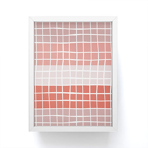 Menina Lisboa Pink Color Block Framed Mini Art Print