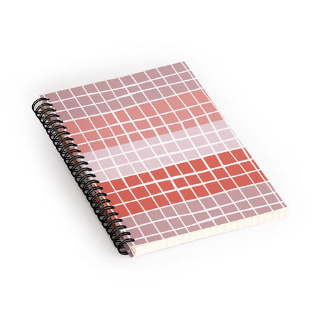 Menina Lisboa Pink Color Block Spiral Notebook