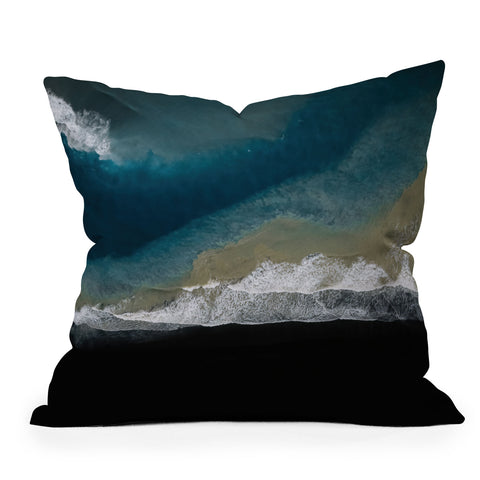 Michael Schauer Where the river meets the ocean Outdoor Throw Pillow