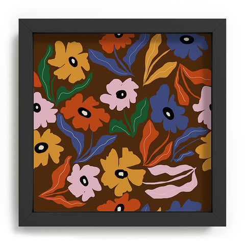 Miho Abstract floral pattern Recessed Framing Square