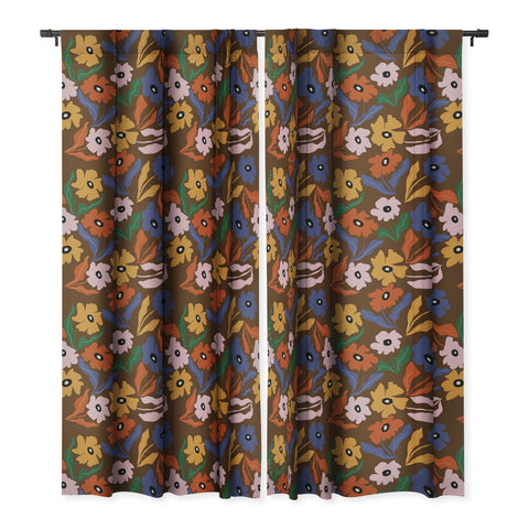 Miho Abstract floral pattern Blackout Window Curtain