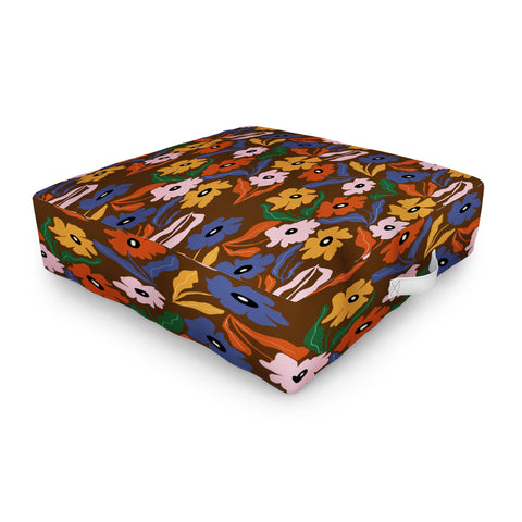 Miho Abstract floral pattern Outdoor Floor Cushion