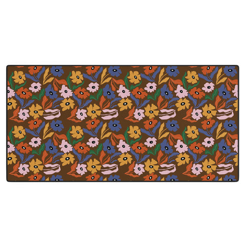 Miho Abstract floral pattern Desk Mat