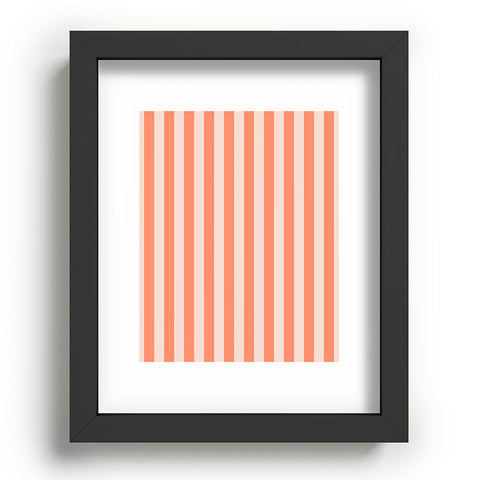 Miho baby orange stripe Recessed Framing Rectangle