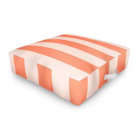 Miho baby orange stripe Outdoor Floor Cushion