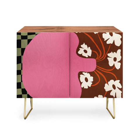Miho Big pot with flower Credenza
