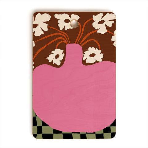 Miho Big pot with flower Cutting Board Rectangle