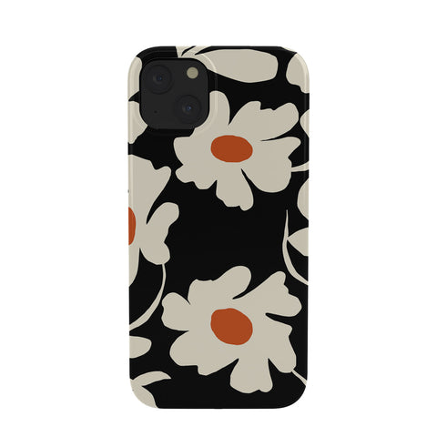 Miho Black and white floral I Phone Case