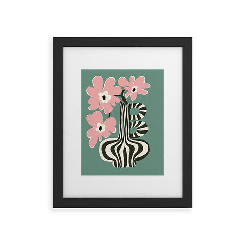 Miho Floral strip Framed Art Print