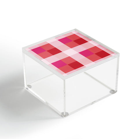 Miho geometrical color illusion Acrylic Box