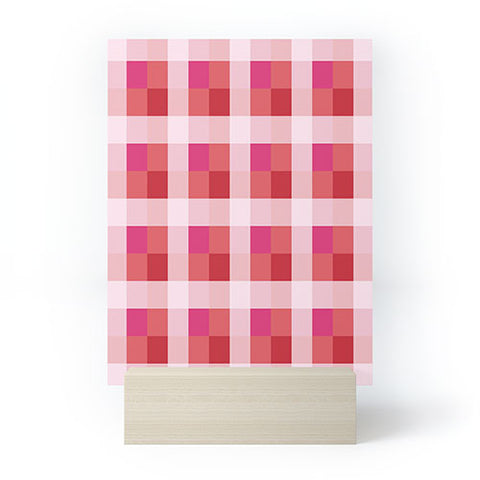Miho geometrical color illusion Mini Art Print